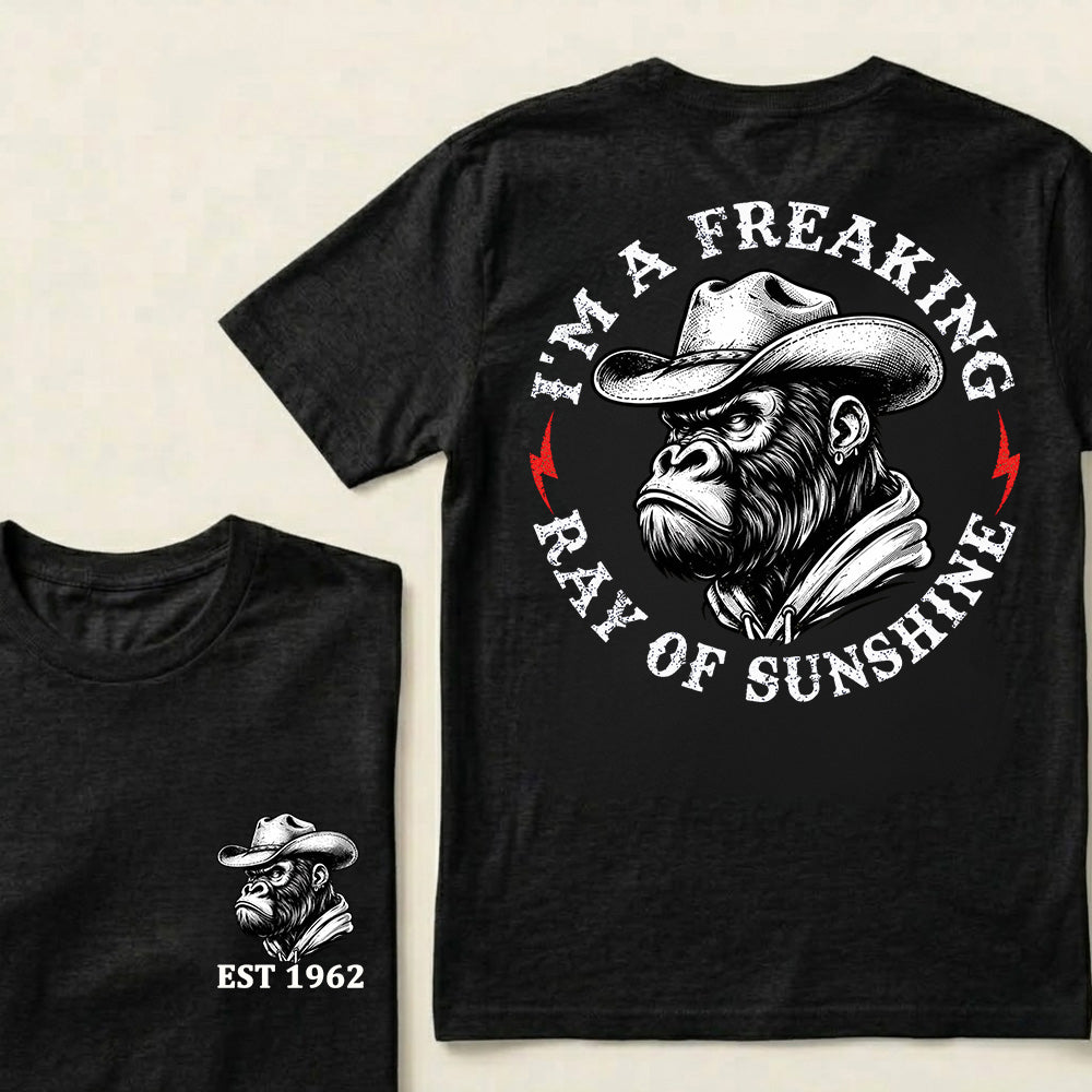 I'm A Freaking Ray Of Sunshine Custom Est.Year T-Shirt