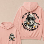 Whiskey Goes In Wisdom Comes Out Custom Est.Year Hoodie