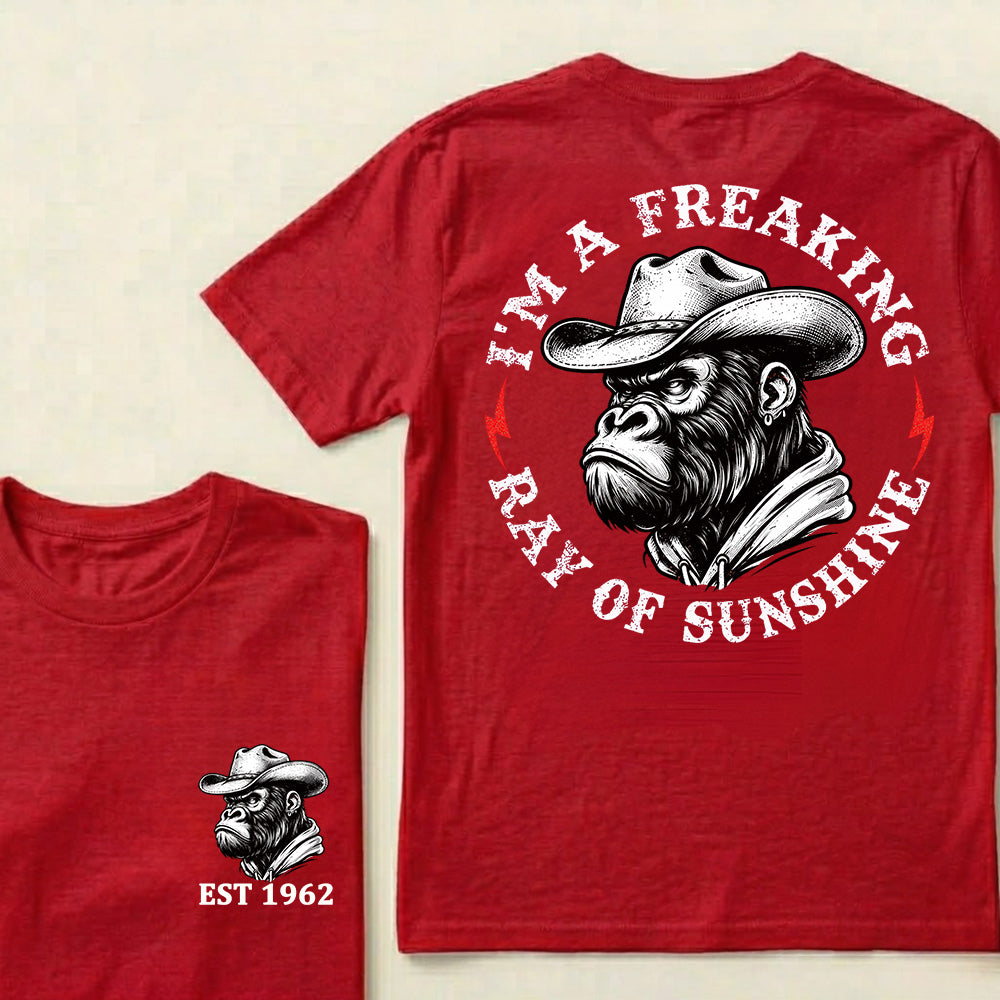 I'm A Freaking Ray Of Sunshine Custom Est.Year T-Shirt
