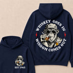 Whiskey Goes In Wisdom Comes Out Custom Est.Year Hoodie