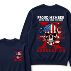 PROUD MEMBER OF THE FUCK YOUR FEELINGS 1965 1980 GEN X Custom Your Year Sweatshirts