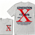 Generation X EST.Year 1965-1980 The True FAFO Generation Vintage Graphic T-Shirt