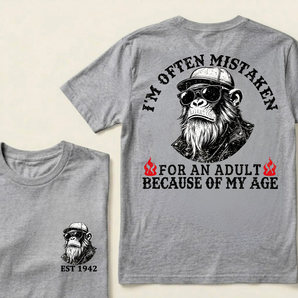 I'm Offen Mistaken For An Adult Because Of My Age Custom Est.Year T-Shirt