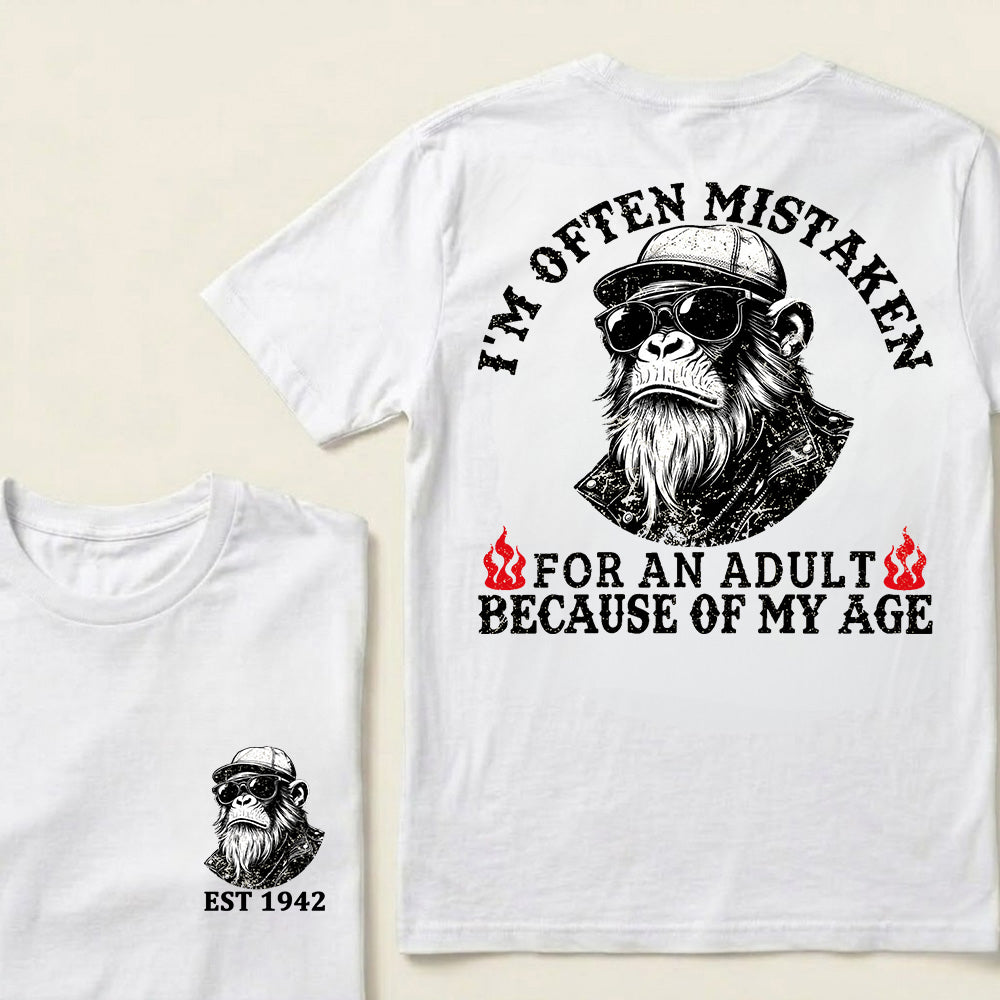 I'm Offen Mistaken For An Adult Because Of My Age Custom Est.Year T-Shirt