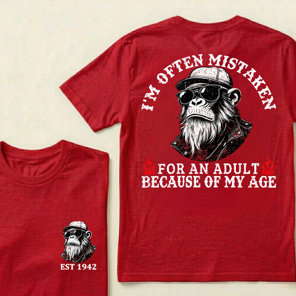 I'm Offen Mistaken For An Adult Because Of My Age Custom Est.Year T-Shirt