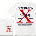 Generation X EST.Year 1965-1980 The True FAFO Generation Vintage Graphic T-Shirt