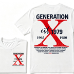 Generation X EST.Year 1965-1980 The True FAFO Generation Vintage Graphic T-Shirt