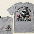Weekend Forecast Cigars With Chance Of Bourbon Custom Est.Year T-Shirt