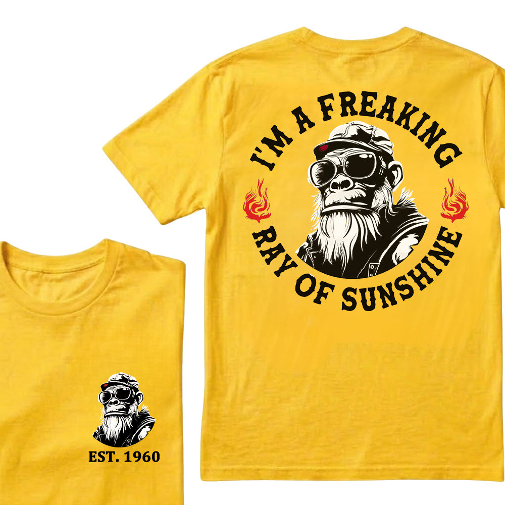 I'm A Freaking Ray Of Sunshine Custom Est.Year T-Shirt