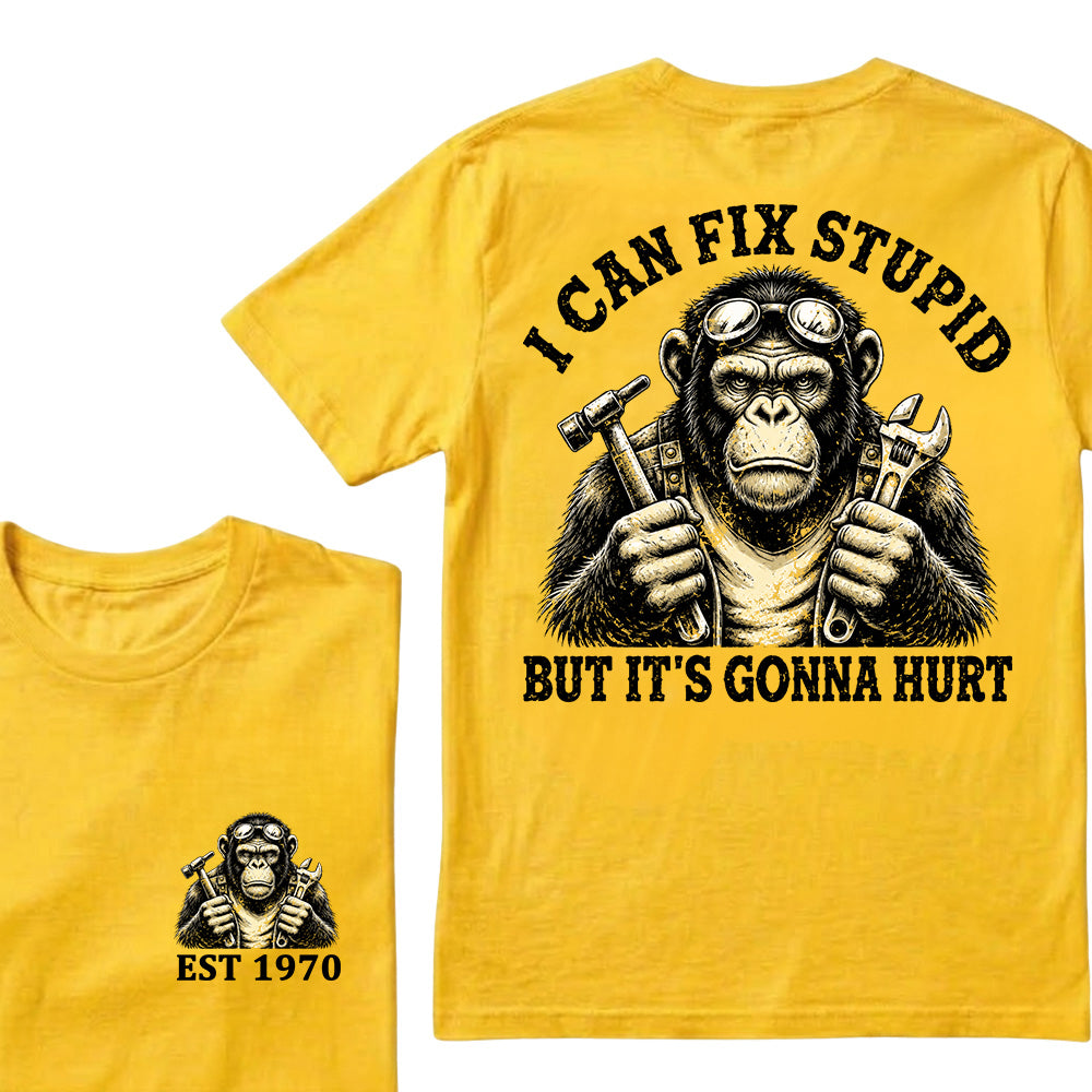 I Can Fix Stupid But It's Gonna Hurt Custom Est.Year T-Shirt