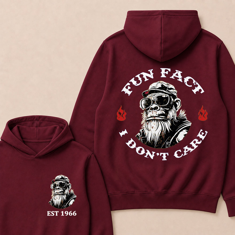 Fun Fact I Don't Care Custom Est.Year Hoodie