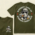 Whiskey Goes In Wisdom Comes Out Custom Est.Year T-Shirt