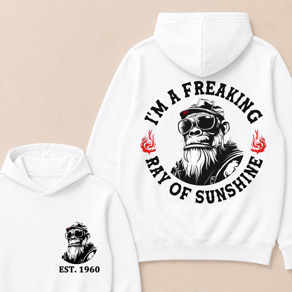 I'm A Freaking Ray Of Sunshine Custom Est.Year Hoodie