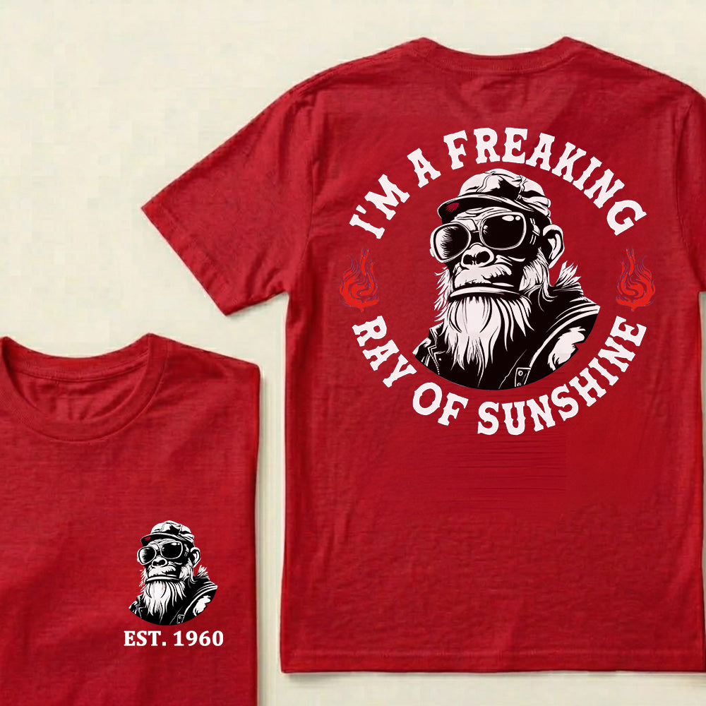 I'm A Freaking Ray Of Sunshine Custom Est.Year T-Shirt