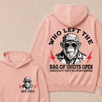 Who Left The Bag Of Idiots Open Custom Est.Year Hoodie