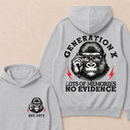 Generation X Lots Of Memories No Evidence Custom Est.Year Hoodie