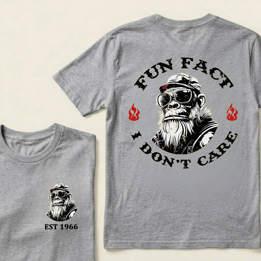 Fun Fact I Don't Care Custom Est.Year T-Shirt