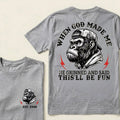 When God Made Me He Grinned And Said This'll Be Fun Custom Est.Year T-Shirt