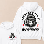 Generation X Lots Of Memories No Evidence Custom Est.Year Hoodie