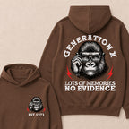 Generation X Lots Of Memories No Evidence Custom Est.Year Hoodie