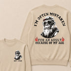 I'm Often Mistaken For An Adult Because Of My Age Custom Est.Year Crewneck