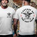 Custom Year Captain of the Shit Show Print T-Shirt