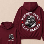 Nobody Cares Work Harder Custom Est.Year Hoodie