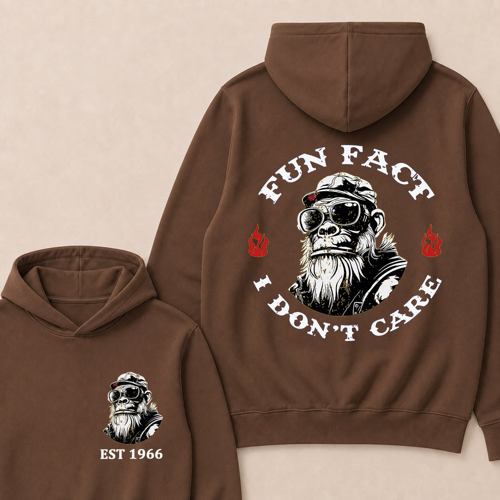 Fun Fact I Don't Care Custom Est.Year Hoodie