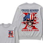 PROUD MEMBER OF THE FUCK YOUR FEELINGS 1965 1980 GEN X Custom Your Year Sweatshirts
