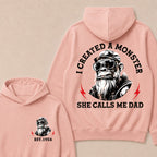 I Created A Monster She Calls Me Dad Custom Est.Year Hoodie