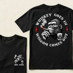 Whiskey Goes In Wisdom Comes Out Custom Est.Year T-Shirt