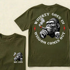 Whiskey Goes In Wisdom Comes Out Custom Est.Year T-Shirt