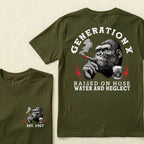 Generation X Raised On Hose Water And Neglect Custom Est.Year T-Shirt