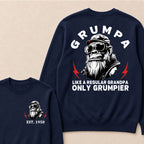Grumpa Like A Regular Grandpa Only Grumpier Custom Est.Year Crewneck