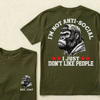 I'm Not Anti-Social I Just Don't Like People Custom Est.Year T-Shirt
