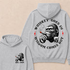 Whiskey Goes In Wisdom Comes Out Custom Est.Year Hoodie