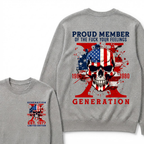 PROUD MEMBER OF THE FUCK YOUR FEELINGS 1965 1980 GEN X Custom Your Year Sweatshirts