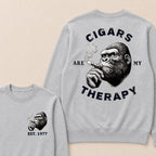 Cigars Therapy Custom Est.Year Crewneck
