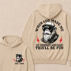 When God Made Me He Grinned And Said This'll Be Fun Custom Est.Year Hoodie