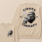 Cigars Therapy Custom Est.Year Crewneck