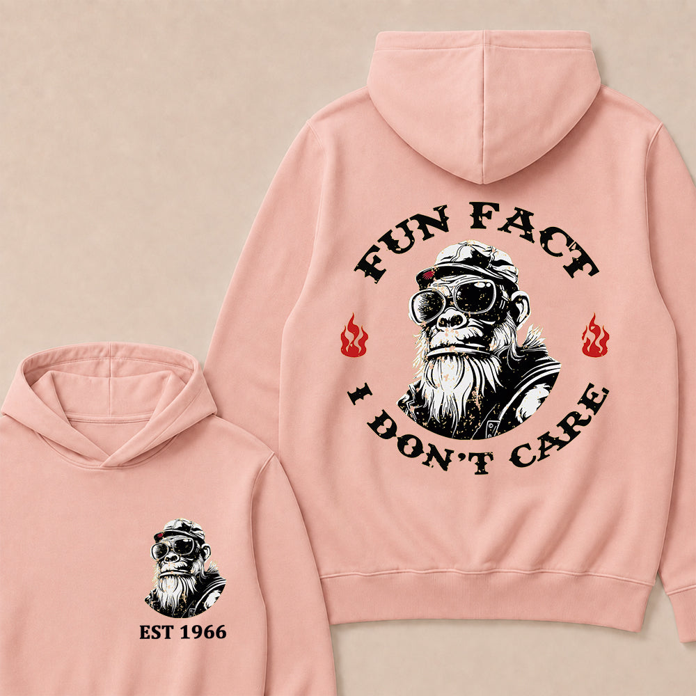 Fun Fact I Don't Care Custom Est.Year Hoodie