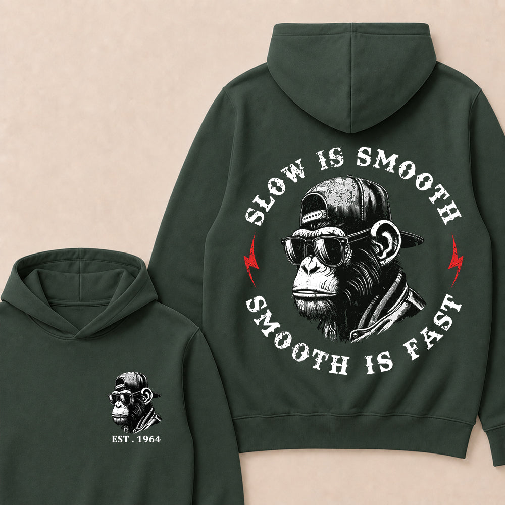 Slow Is Smooth Smooth Is Fast Custom Est.Year Hoodie