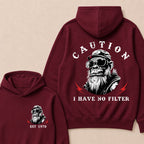 Caution I Have No Filter Custom Est.Year Hoodie