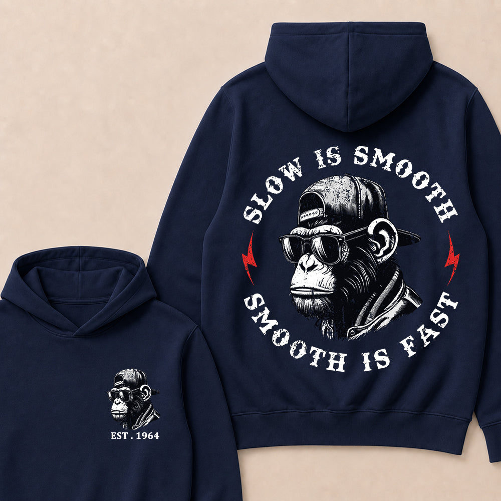 Slow Is Smooth Smooth Is Fast Custom Est.Year Hoodie