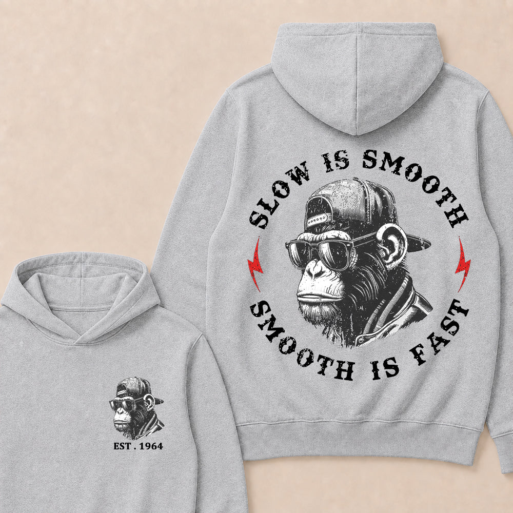 Slow Is Smooth Smooth Is Fast Custom Est.Year Hoodie