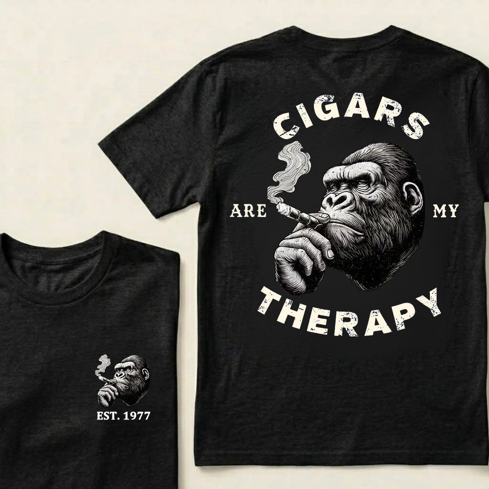 Cigars Therapy Custom Est.Year T-Shirt