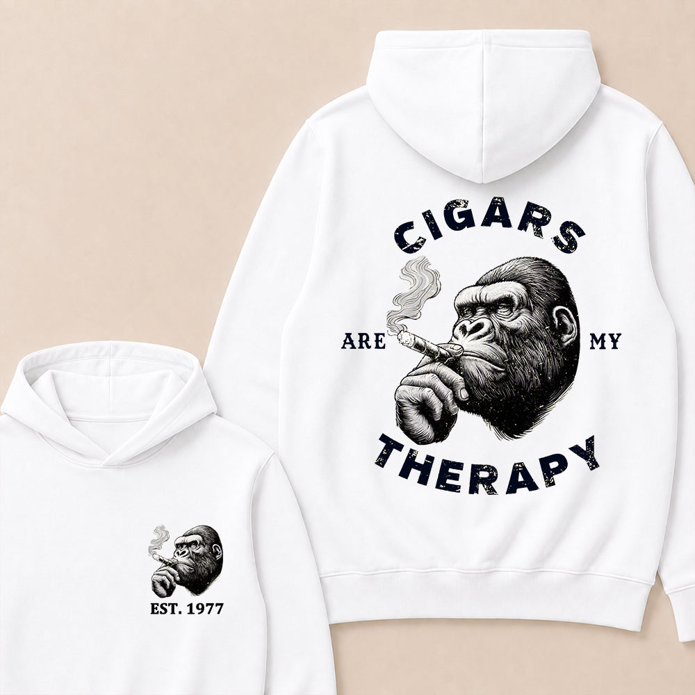 Cigars Therapy Custom Est.Year Hoodie