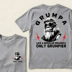 Grumpa Like A Regular Grandpa Only Grumpier Custom Est.Year T-Shirt