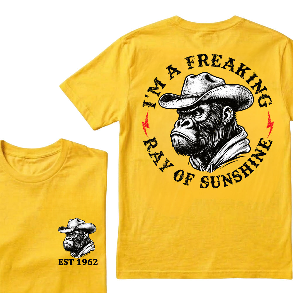 I'm A Freaking Ray Of Sunshine Custom Est.Year T-Shirt