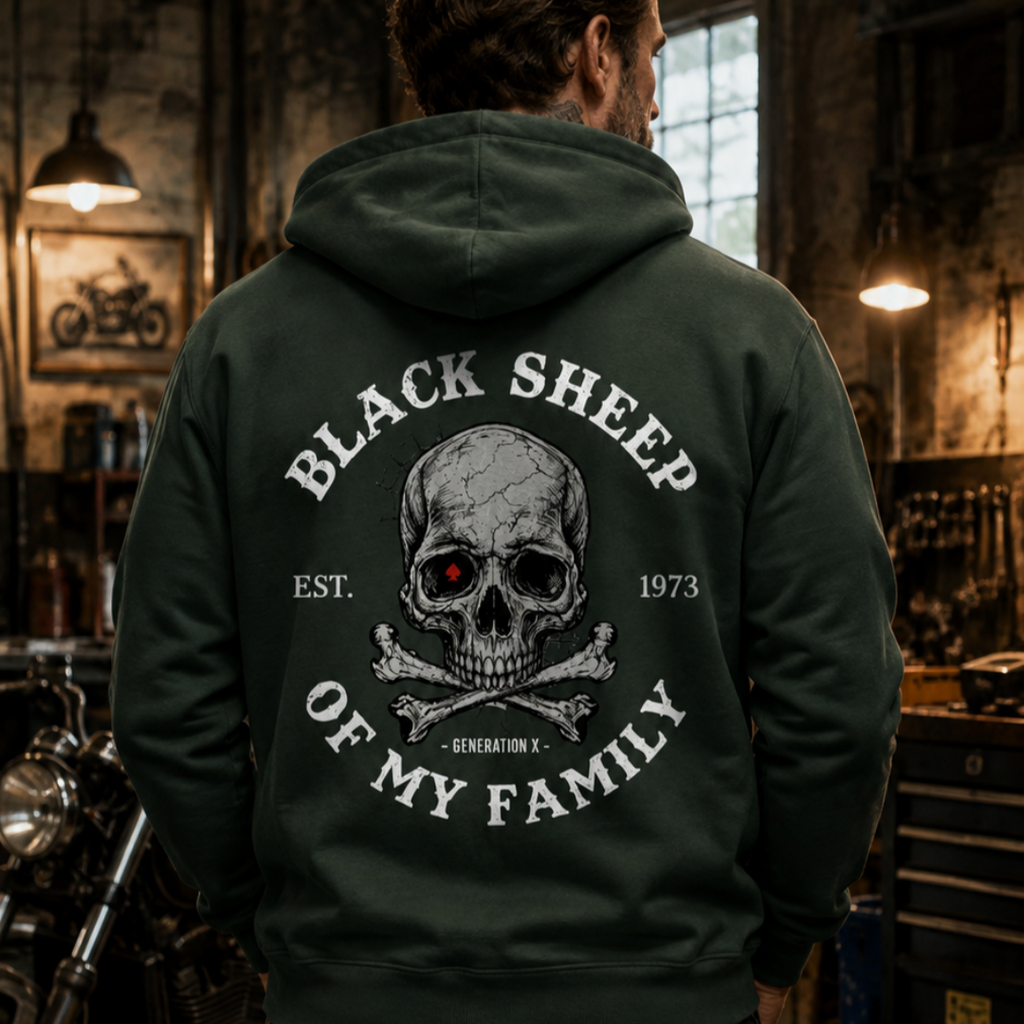 Custom Your Year Black Sheep Of My Family Generation X EST.Year Hoodie